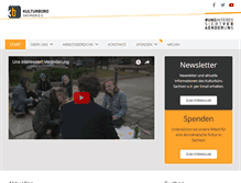 Tablet Screenshot of kulturbuero-sachsen.de
